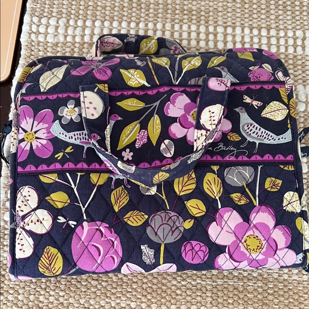 Vera Bradley Floral Nightingale Pattern Quilted Hanging Travel Organizer - Picture 12 of 14